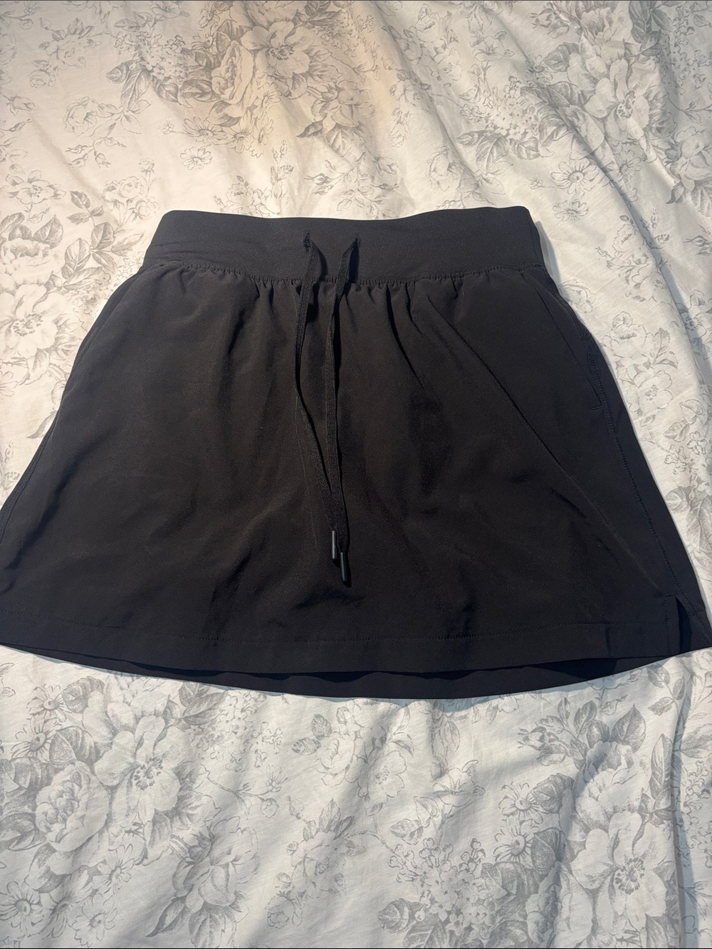Black Drawstring Active Skirt/Skort - Women's Skirt/Skort